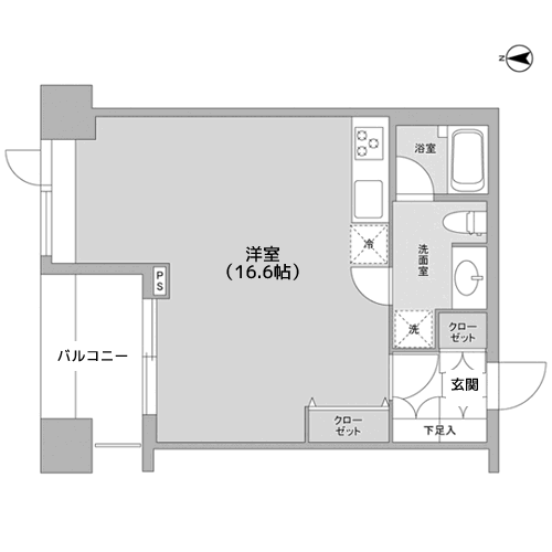 エルフレア駒沢 - 間取り図