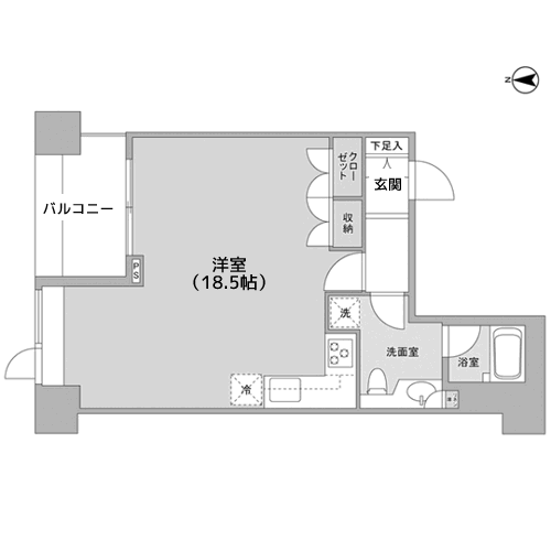 エルフレア駒沢 - 間取り図