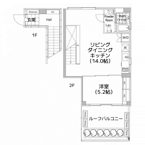 エルスタンザ代官山 - 間取り図