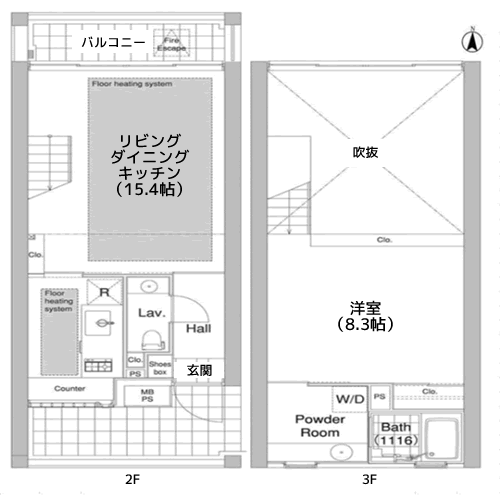 エルスタンザ代官山 - 間取り図