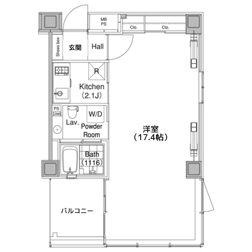 エルスタンザ代官山 - 間取り図