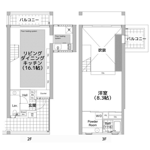 エルスタンザ代官山 - 間取り図