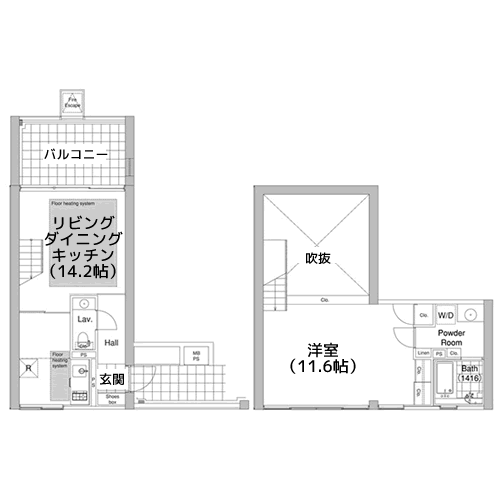 エルスタンザ代官山 - 間取り図
