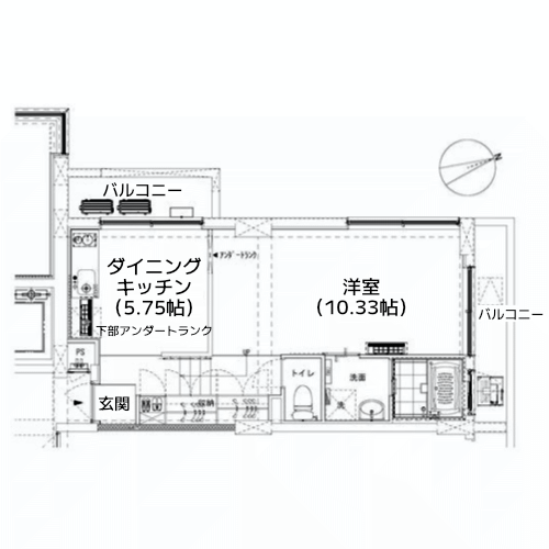 榎アパートメント - 間取り図