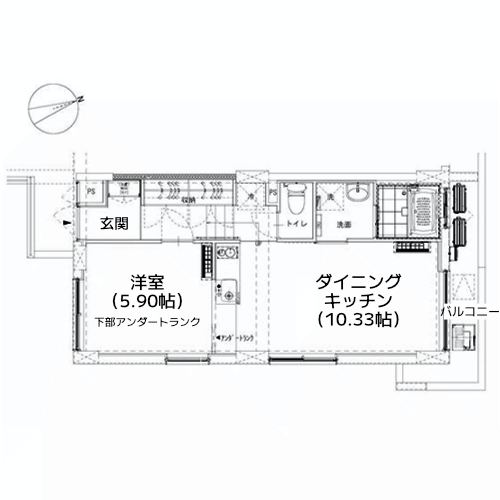 榎アパートメント - 間取り図