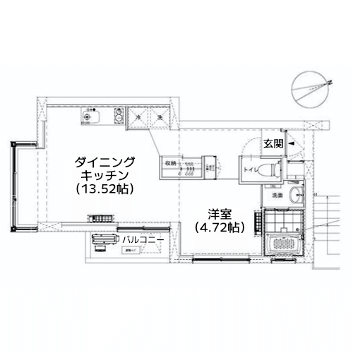 榎アパートメント - 間取り図