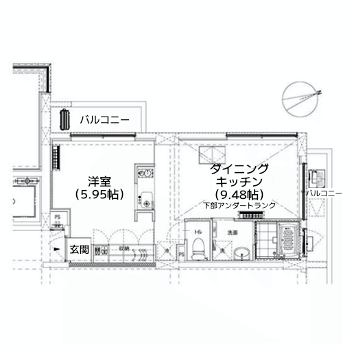 榎アパートメント - 間取り図