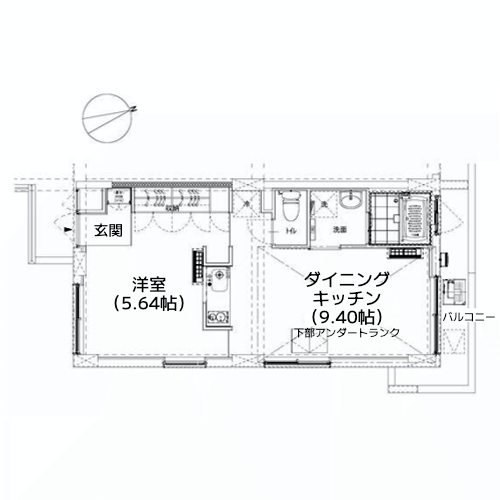 榎アパートメント - 間取り図