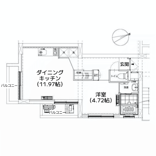 榎アパートメント - 間取り図