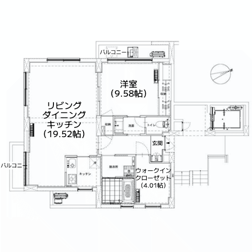 榎アパートメント - 間取り図