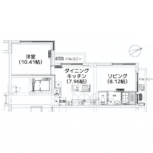 榎アパートメント - 間取り図