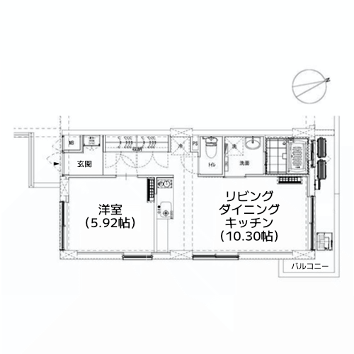 榎アパートメント - 間取り図