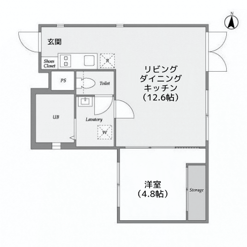 ヴィラ・ハーモニー不動前 - 間取り図
