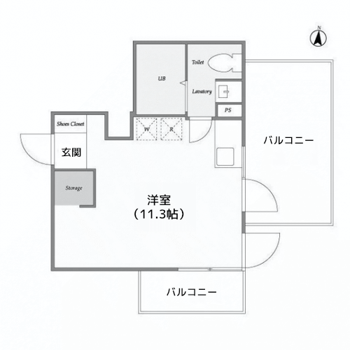 ヴィラ・ハーモニー不動前 - 間取り図