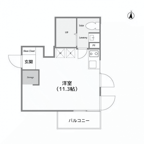 ヴィラ・ハーモニー不動前 - 間取り図