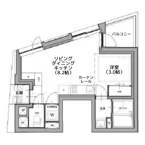 エスセナーリオ不動前 - 間取り図