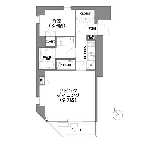 エスセナーリオ虎ノ門 - 間取り図