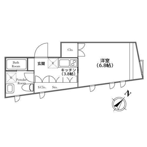 エストラルゴ目黒 - 間取り図