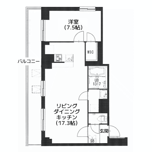 エスティメゾン都立大学 - 間取り図