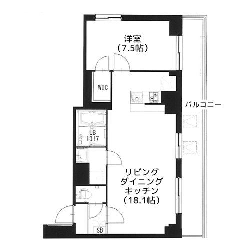 エスティメゾン都立大学 - 間取り図