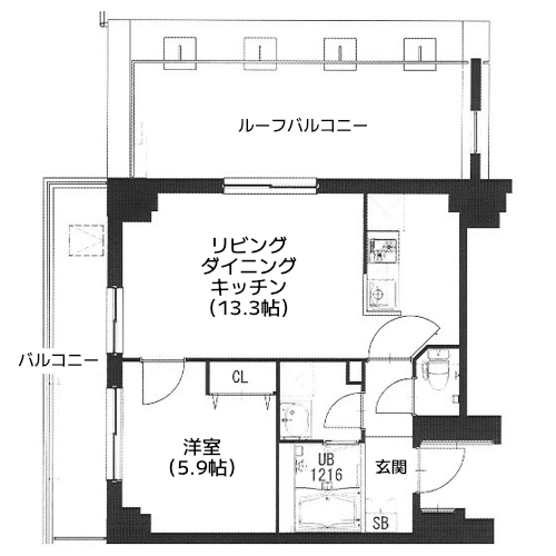エスティメゾン都立大学 - 間取り図