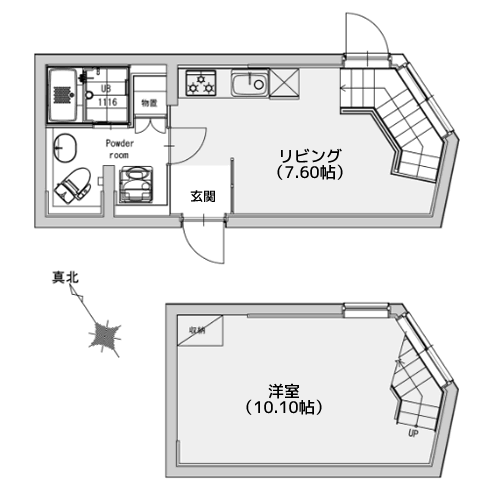 EXAM自由が丘 - 間取り図
