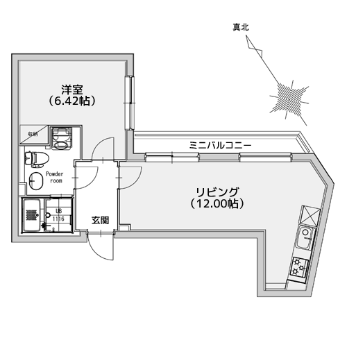 EXAM自由が丘 - 間取り図