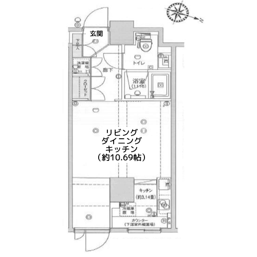 フィース神楽坂 - 間取り図