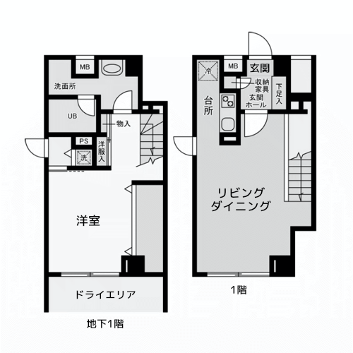 フレッグ目黒平町 - 間取り図