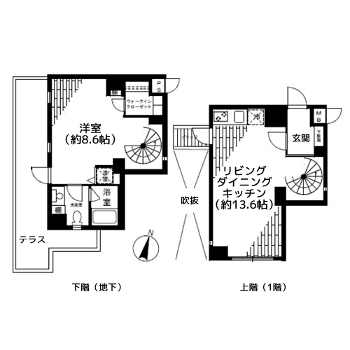 FLEG目黒平町 - 間取り図