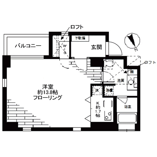 FLEG目黒平町 - 間取り図