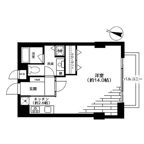 FLEG目黒平町 - 間取り図