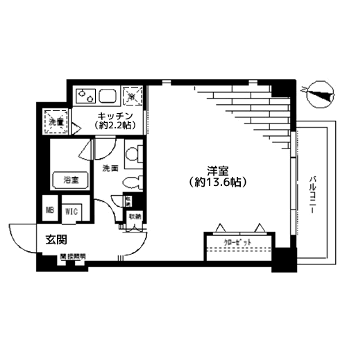 FLEG目黒平町 - 間取り図