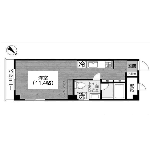不動前アパートメント - 間取り図