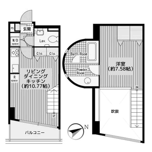 二葉アパートメント - 間取り図