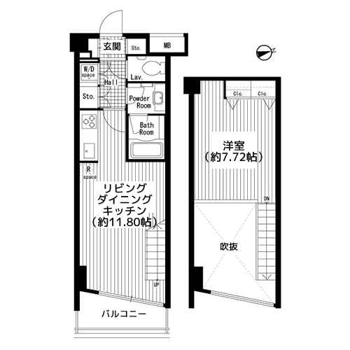 二葉アパートメント - 間取り図