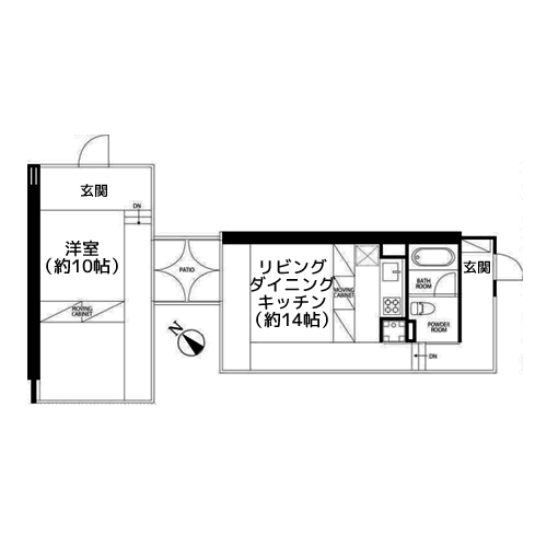 G-FLAT - Dタイプ・間取り図