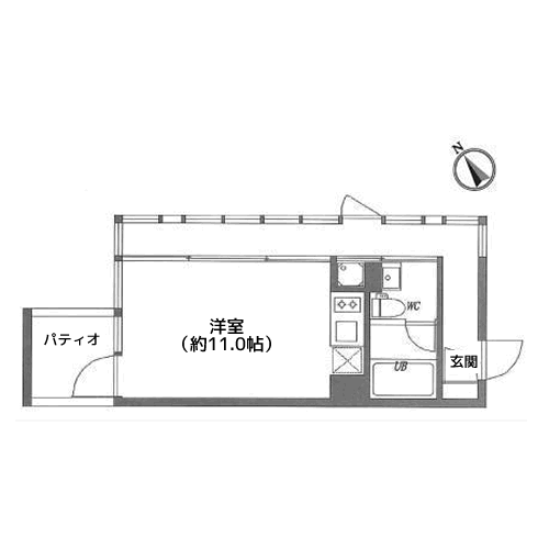 G FLAT - Bタイプ・間取り図