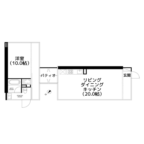 G FLAT - 間取り図