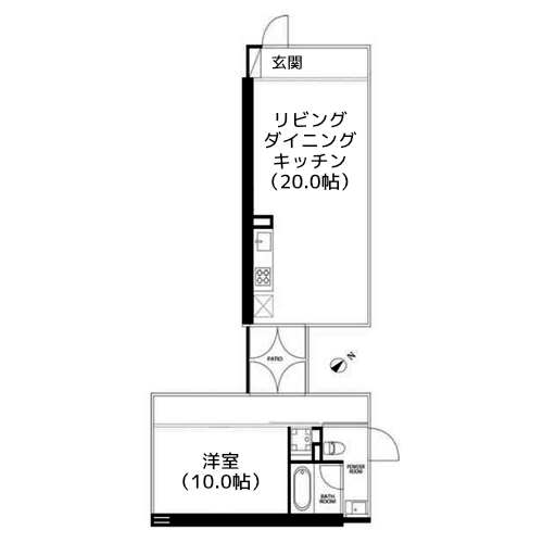G FLAT - 間取り図