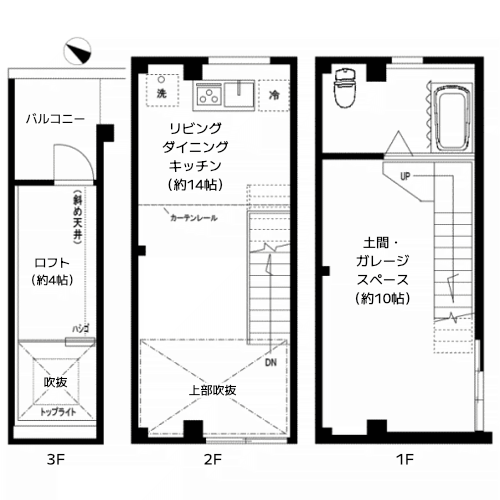 GARAGE PLUS+ - 間取り図