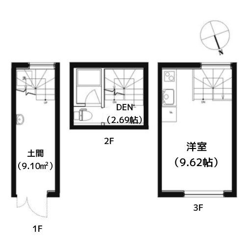 ガレージスペック武蔵小山 - 間取り図