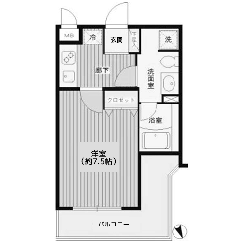 ジーリョ自由が丘 - 間取り図