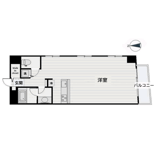 グレンパーク神楽坂 - 間取り図