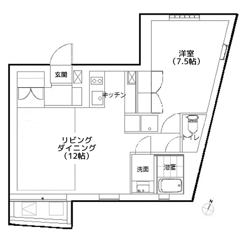 GRACIA洗足池 - 間取り図