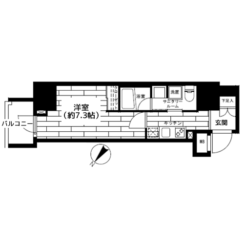 グランドコンシェルジュ蒲田 - 間取り図