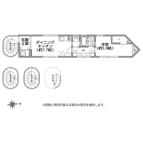 グランエッグス大崎E - 間取り図