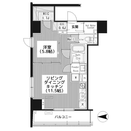 グランドゥール代々木大山 - 間取り図