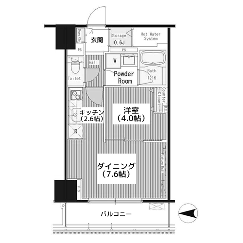 グランドゥール代々木大山 - 間取り図