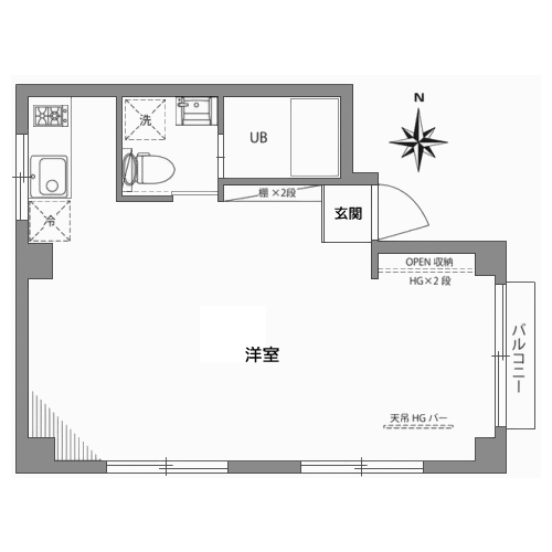 グランバリュー麻布十番 - 間取り図